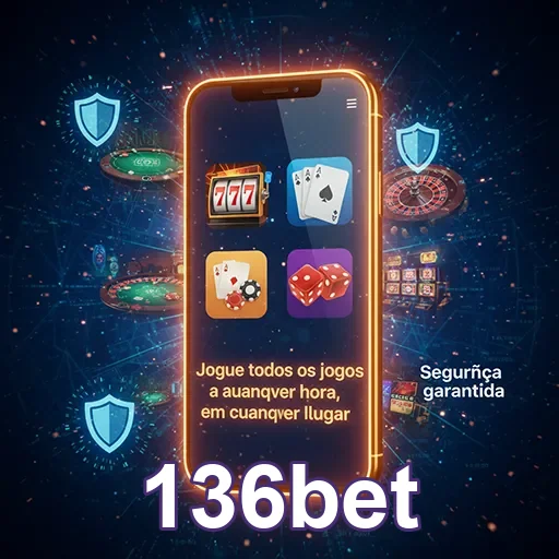 Tela de acesso do casino na plataforma mobile 136bet